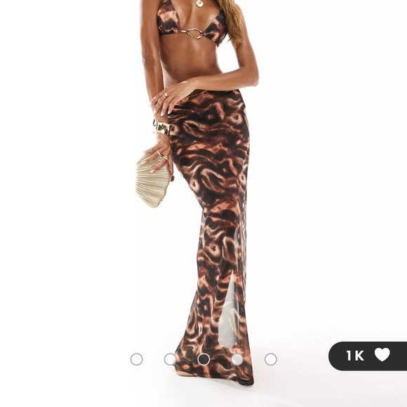 NWT ASOS Mesh Skirt - Picture 2 of 3